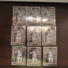 Kash Mayfield 2024 Bowman Chrome Draft 1st #BDC-70SanDiego Padres(9 cards total)