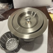 Kitchen Sink Stainless Steel Drain Assembly With Strainer Basket