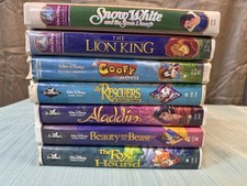 Rare Disney Black Diamond And Masterpiece Collection Used VHS Bundle