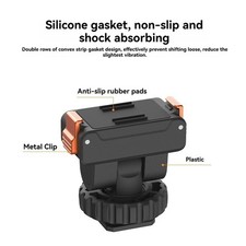 Magnetic Quick-Release Cold Shoe Mount Black Action Camera for DJI Action 5/4/3
