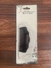 Blue Flower Wooden Buffalo Horn Comb designed to be smooth and anti-static New