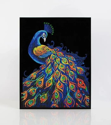 DIAMOND DOTZ - Diamond Painting Neon Pfau | Kit (Bastelset) | 2025