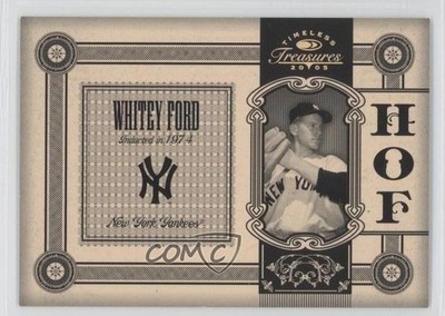 2005 Donruss Timeless Treasures Hall of Fame Gold 4/25 Whitey Ford HOF 0f8