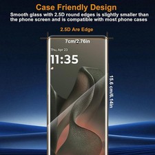 3 Pack Tempered Glass Screen Protector for Motorola Moto Edge 2025, Anti-Fingerp