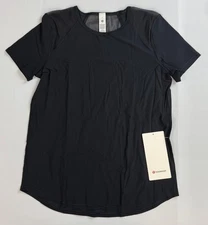 lululemon Sculpt Short-Sleeve Shirt Classic Fit, Hip Length. Black. NWT