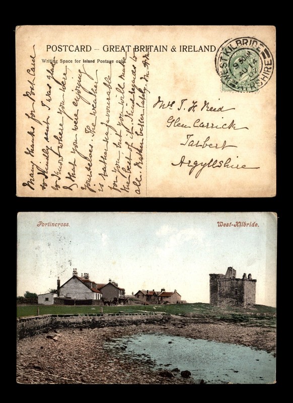Mayfairstamps Scotland 1907 West Kilbride view picture Post Card cca_09949