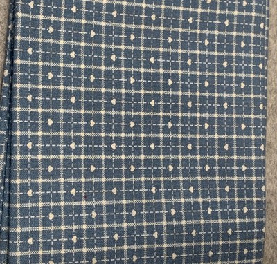 Blue & White Cotton Fabric Square Checkered Pattern 18x22 Quilting Sewing Materi