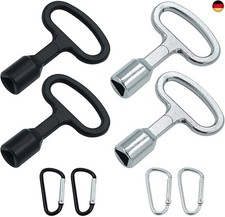 4 Stück 9MM Dreikantschlüssel Triangular Mülltonne Metall Dreieck Schlüssel Dre