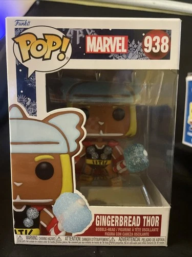 Funko Pop! Marvel Holiday- Gingerbread Thor Vinyl Figure 938 +Protector