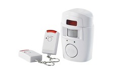 Kit Allarme Antifurto Casa Wireless 2 Telecomandi Sensore Movimento Sirena 105DB