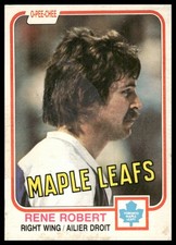 1981-82 O-Pee-Chee #322 Rene Robert Toronto Maple Leafs