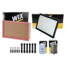 Wix Tune Up Kit Bosch 6 Spark Plugs & Boots Kit for BMW E30 E36 325i 2.5 L6 SOHC