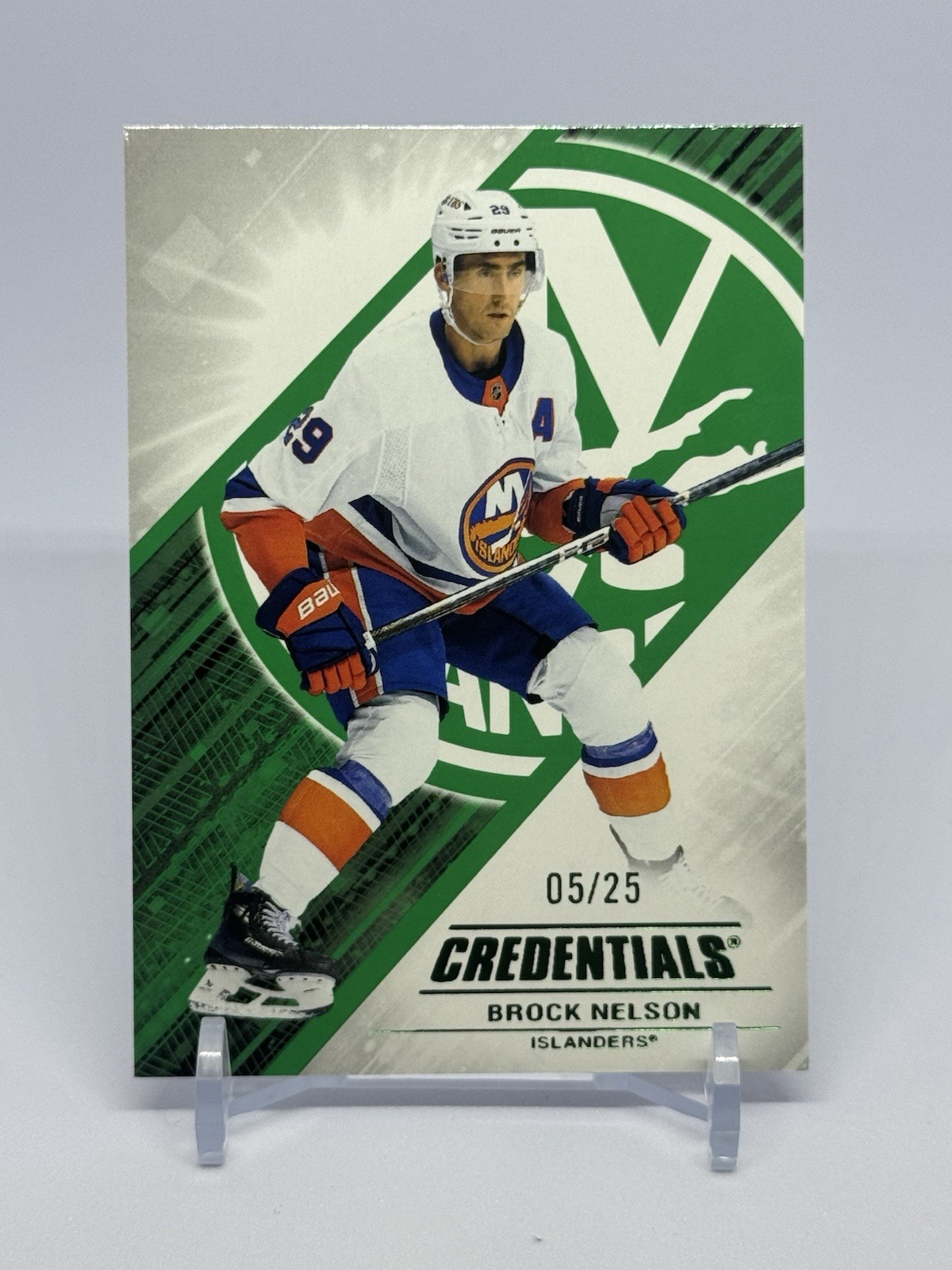 2024-25 Upper Deck Credentials - Brock Nelson #69 Green /25