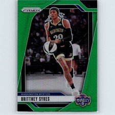 2024 Panini WNBA Prizm Brittney Sykes #80 Green Prizm Washington Mystics