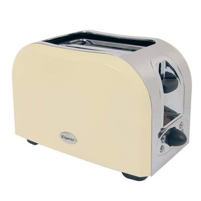 Elgento 2 Scheiben Toaster 950W Elektrisch Breite Schlitze High Lift Toaster Creme E449C