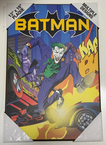 Batman And Joker wood wall art plaque 13x19 DC Comics