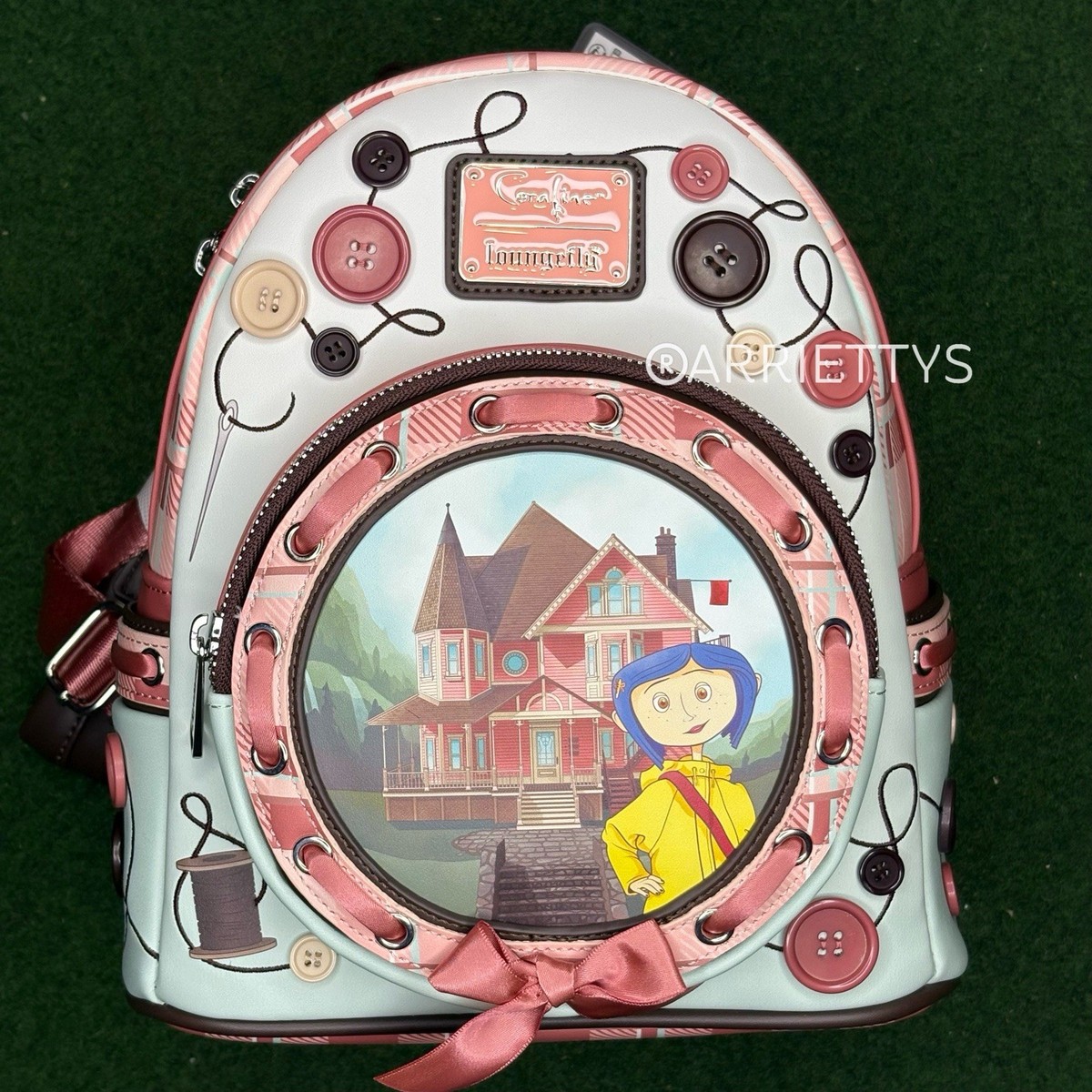 Loungefly Coraline Garden Party Mini Backpack New With Tags 
