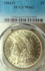 1884-O MS62  Outstanding Surfaces PCGS New Orleans Mint Morgan Silver Dollar