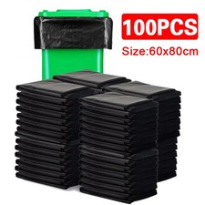 100 x Black Rubble Sacks Builders Rubbish Waste Heavy Duty Strong Bags Large M