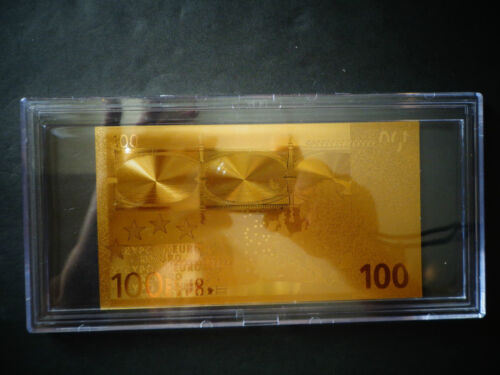 24 KARAT GOLD 100 EURO. Europäische Union GELD * 2002 * RECHNUNG KOMMT IN ACRYLHALTER - Bild 6 von 12