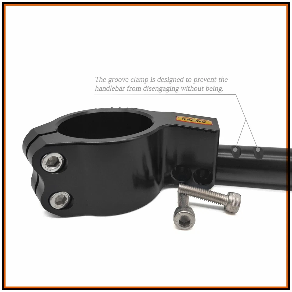 COPPIA SEMIMANUBRI CLIP ON HANDLEBARS Ø 41mm PER HONDA CBR650F CB650F 2014-2018 Foto 4 de 4