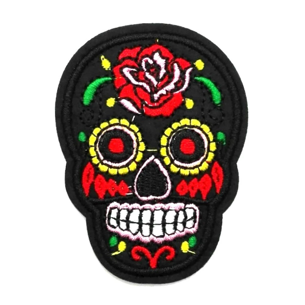 Backpatch #22 Totenkopf Zylinder Pik Patch Rückenaufnäher Aufnäher 22 X 27,5 Cm