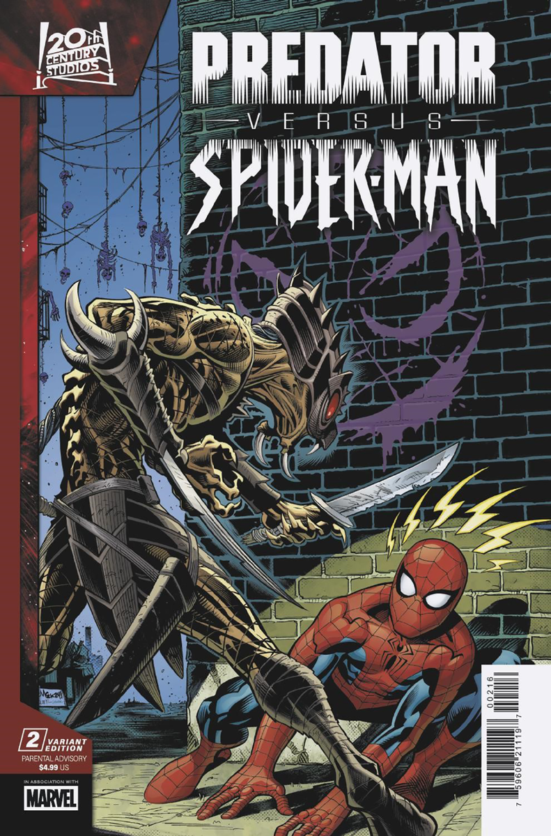 2025) PREDATOR VS SPIDER-MAN #2 Ed McGuinness 1:25 VARIANT COVER