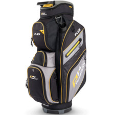 POWAKADDY FLEX SERIES 14 WAY DIVIDER GOLF CART TROLLEY BAG - BLACK / YELLOW