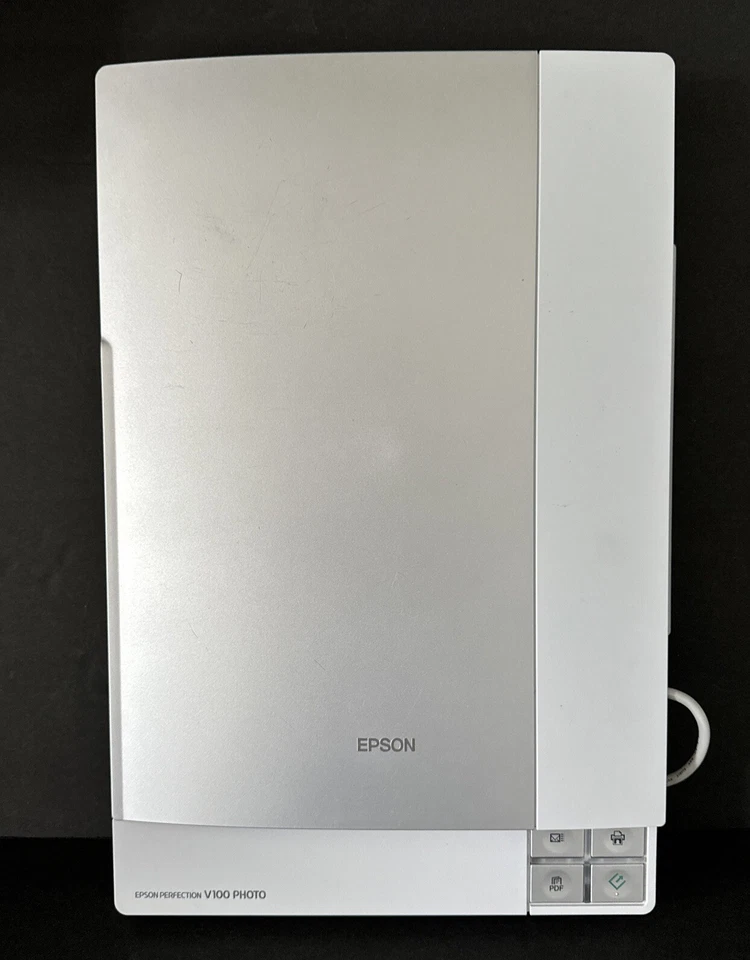 Epson Scanner Perfection V100 Photo Cords Model J231B Tested And Works Silver - Image 2 of 4