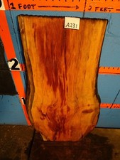A231 1 1/4" THICK cherry burl live edge slab shelf table bench crafts