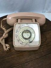 Vintage Beige Rotary Phone Gte Automatic Electronic