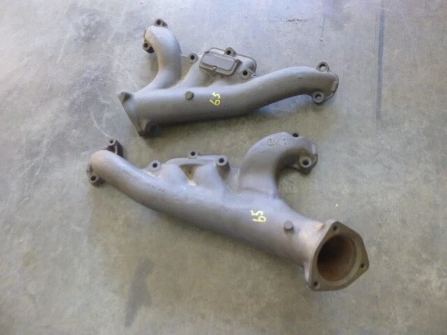 Rare 1965 Chevrolet 409 Exhaust Manifolds NOS or New Repo 3855161 3855162 Impala - Image 2 of 4