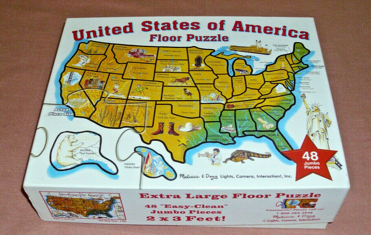 Melissa and doug all american usa floor puzzle deals