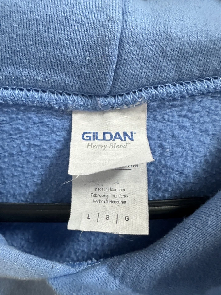 Sudadera con capucha Elephant Lacrosse para mujer grande azul claro Foto 4 de 4