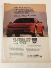 1991 Mitsubishi 3000 GT Vintage Print Ad Advertisement   pa15
