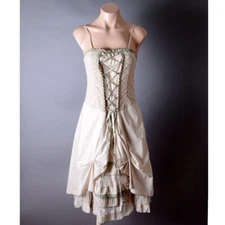 Petticoat Corset Victorian Steampunk Ball Western Bustle Dress S M L XL 2XL 3XL