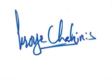 George Chakiris Autogramm signed 10x15 cm Karteikarte