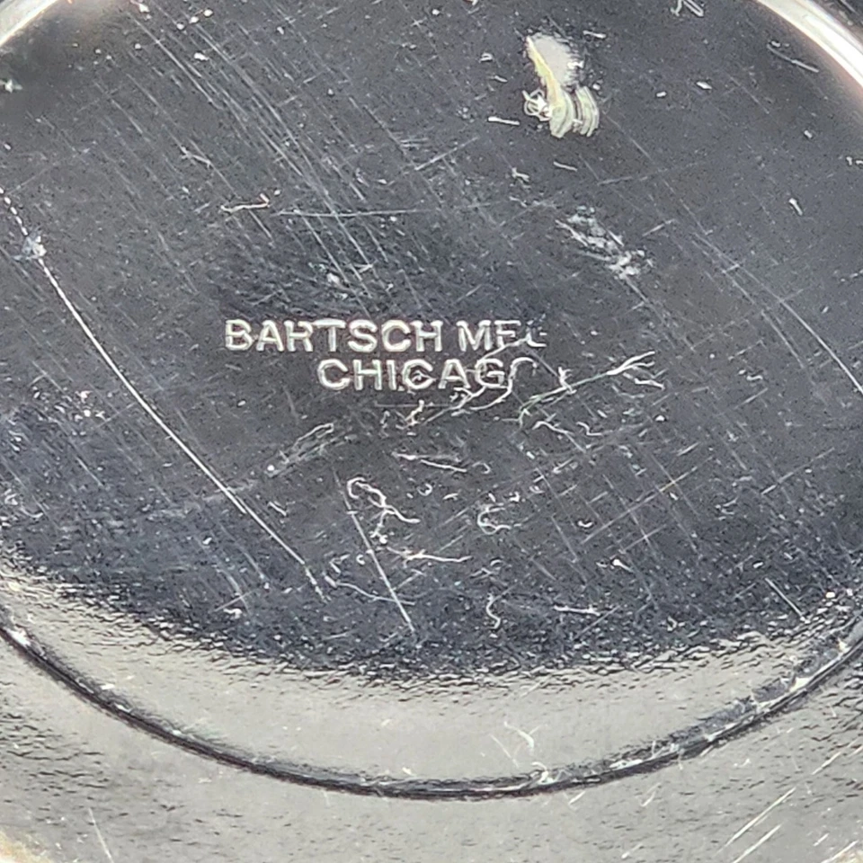 Juego de 2 platos de calentamiento para bebés vintage años 50 MCM niño azul claro patos cuencos divididos Foto 4 de 4