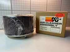 K&N FILTERS 60-1365 CUSTOM AIR CLEANER ASSEMBLY "NEW" HIGH FLOW / WASHABLE