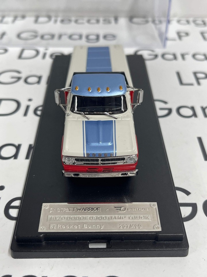 STREET WARRIOR 1970 Dodge D300 Ramp Truck Sox & Martin Racing 1:64 ...