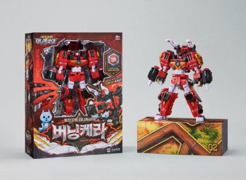2025 Miniforce Dinoid Warrior BURNING KERA + THUNDER TYRA Transformer Robot Toy - Picture 10 of 11