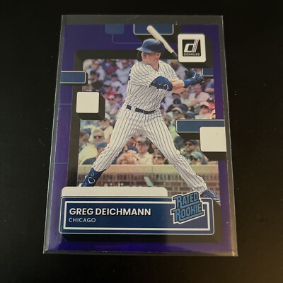 2022 Donruss Greg Deichmann #45 Holo Purple Rated Rookie Chicago Cubs