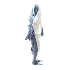 Blanket Hoodie Wearable Blanket Super Soft Cozy Shark Flannel Adult Sleeping Bag