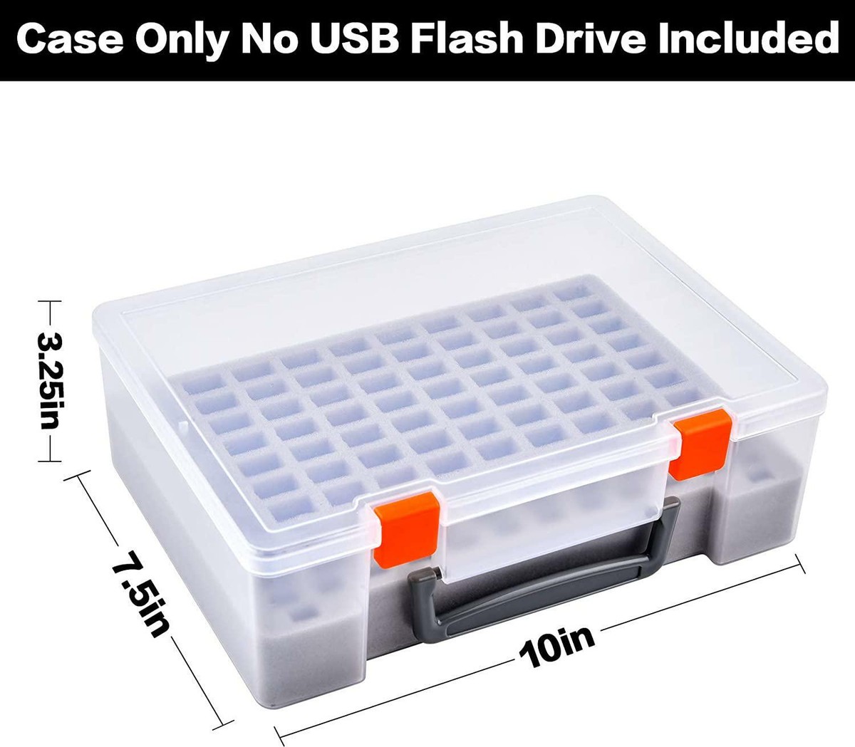 USB Flash Drive Storage Case | 2-Pack Thumb Drive Organizer For SD Cards