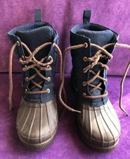 SPERRY TOP SIDER WOMEN S WATERPROOF DUCK BOOTS STS95274 SIZE 6 BL/BRN