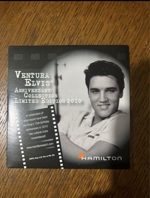 Hamilton Ventura Elvis Limited Edition 2010 Black Silver Watch Box 