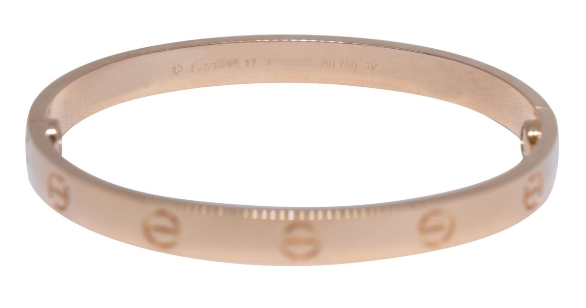 Cartier Love 8.7 in Bangle Bracelet 18k Rose Gold for sale online