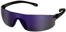 Radians Rad-Sequel Safety Glasses with Blue Mirror Lens ANSI Z87