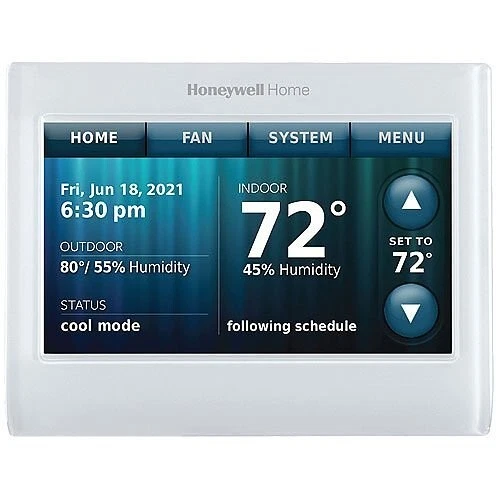 Honeywell Home TH9320WF5003/U Wi-Fi 9000 Color Touchscreen Thermostat - Open Box
Opens in a new wind