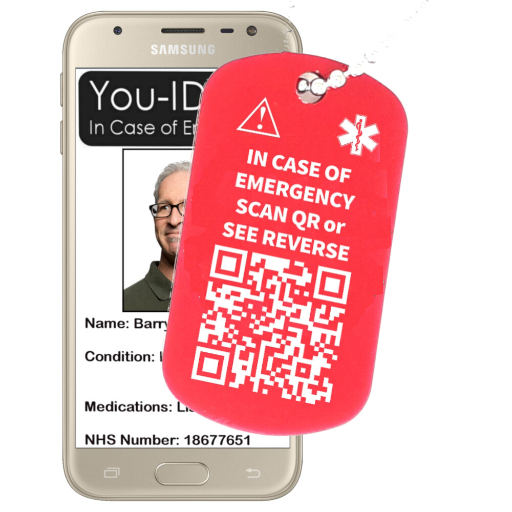 Anticoagulants Necklace Emergency Medical ID Alert Tag Name